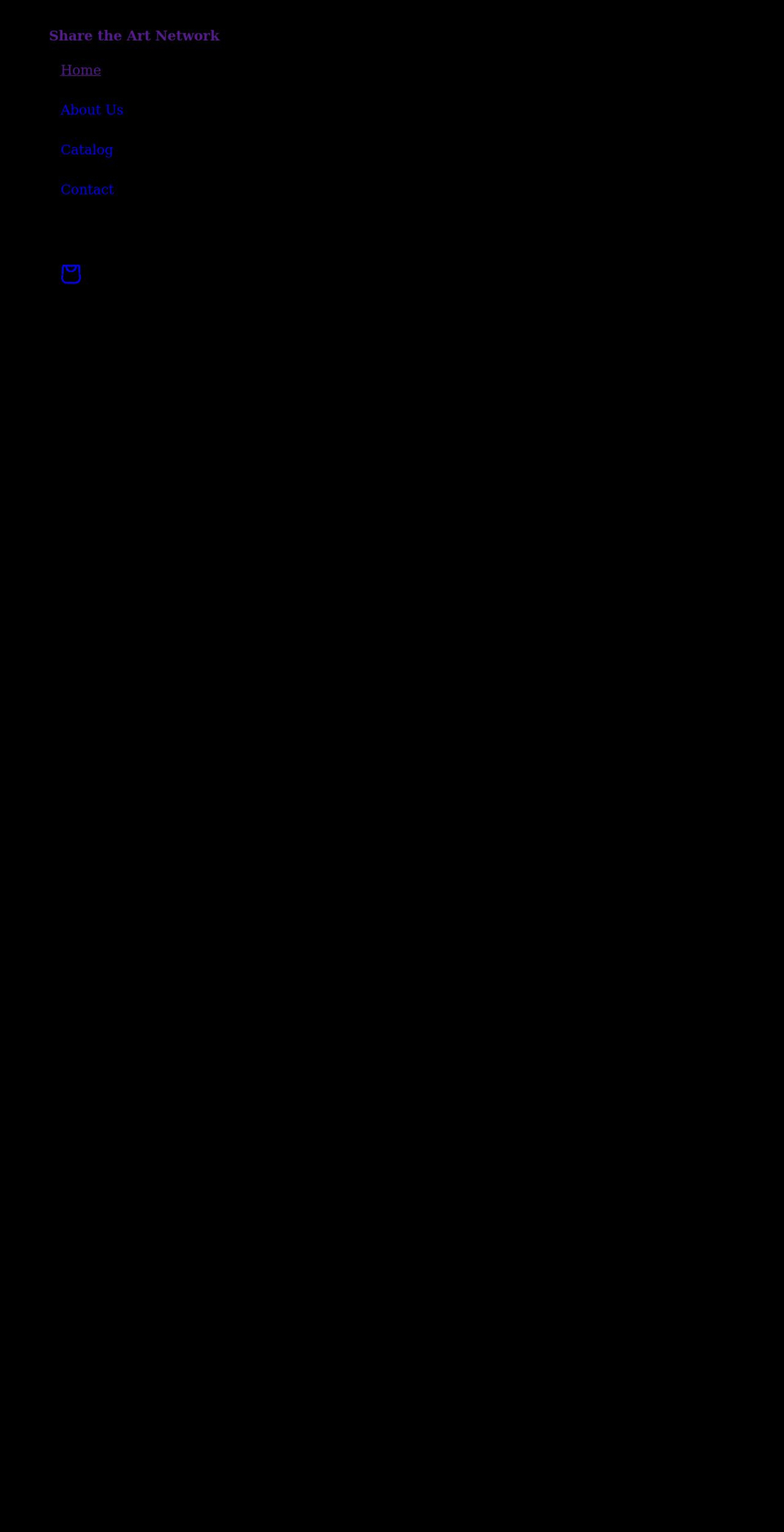 sharetheart.net shopify website screenshot