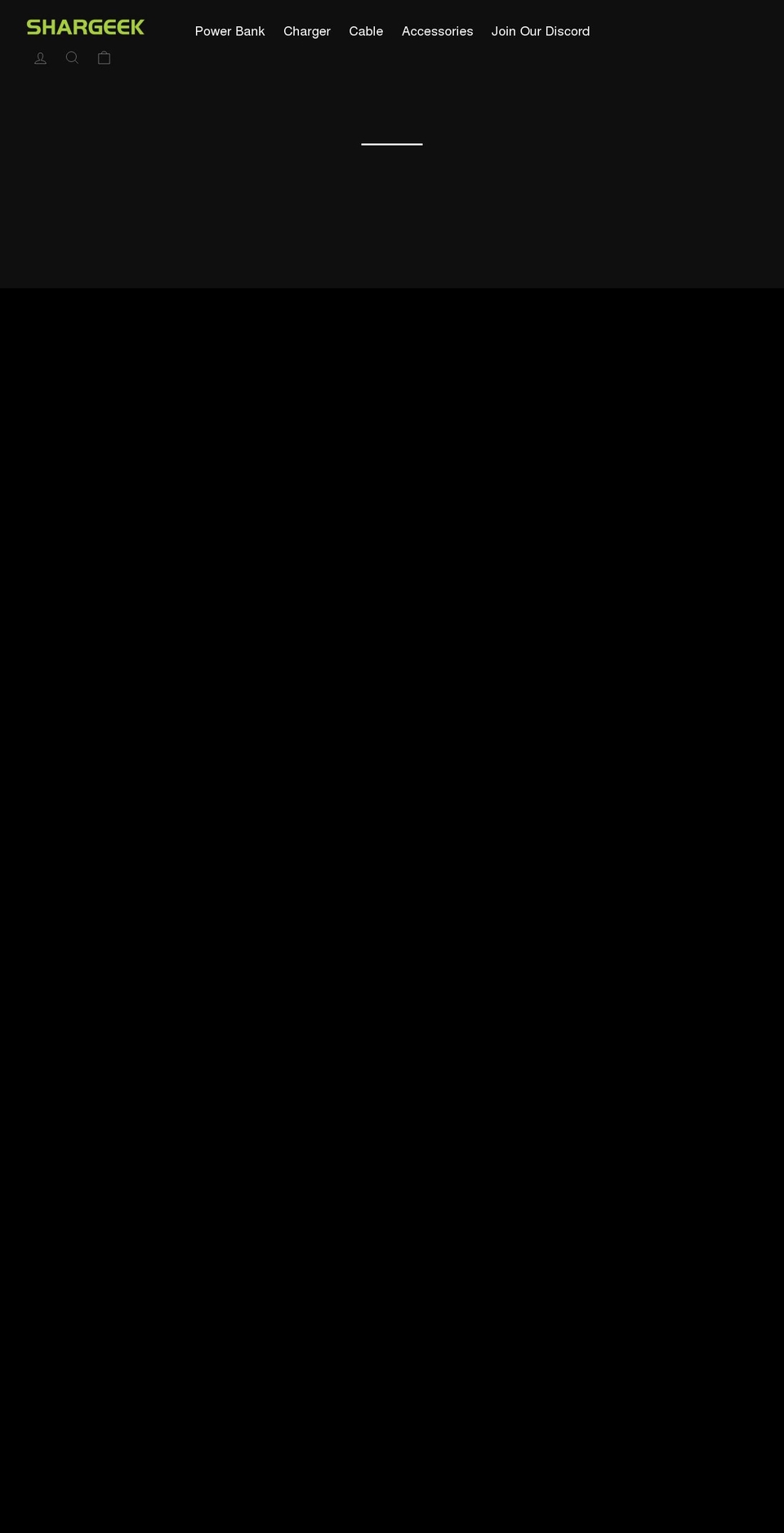 shargeek.com shopify website screenshot