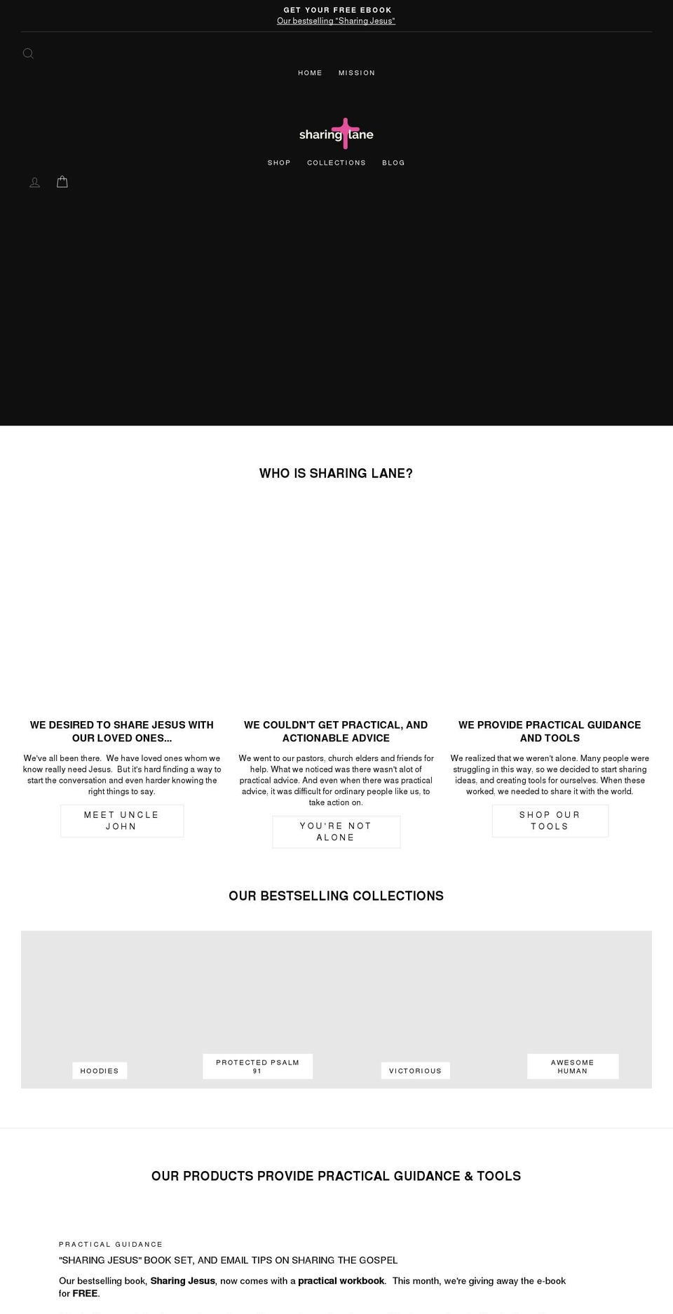 sharinglane.com shopify website screenshot