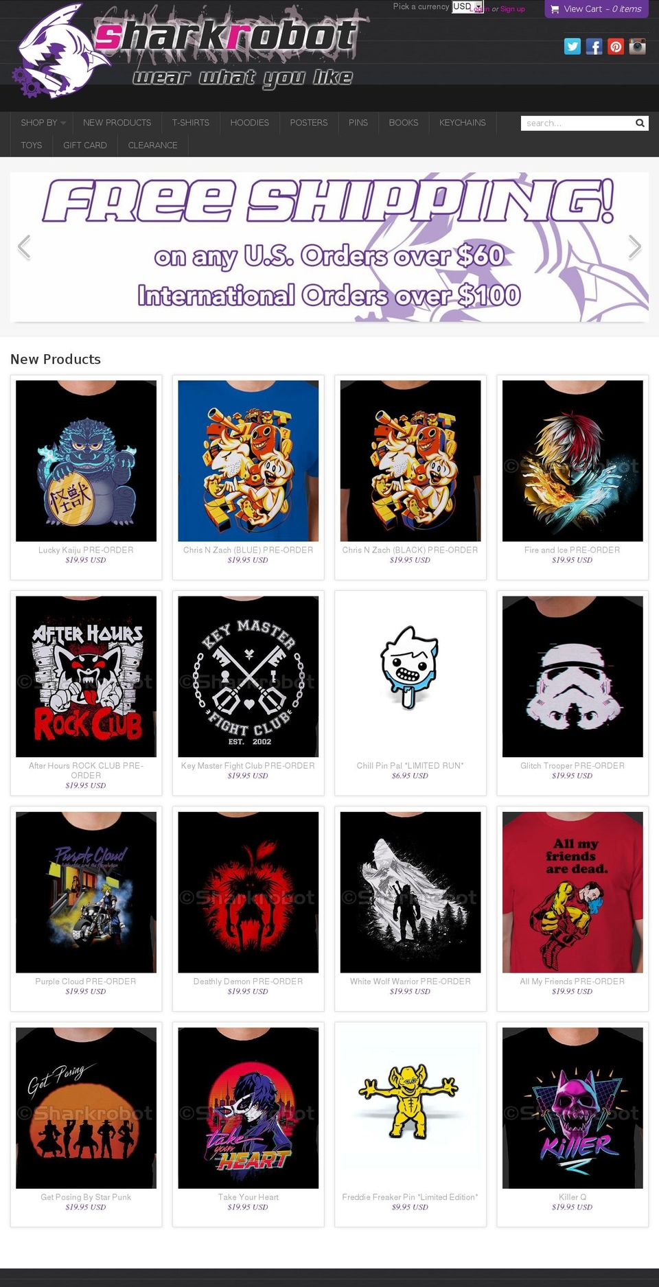 shark-robot.com — Shopify storefront screenshot
