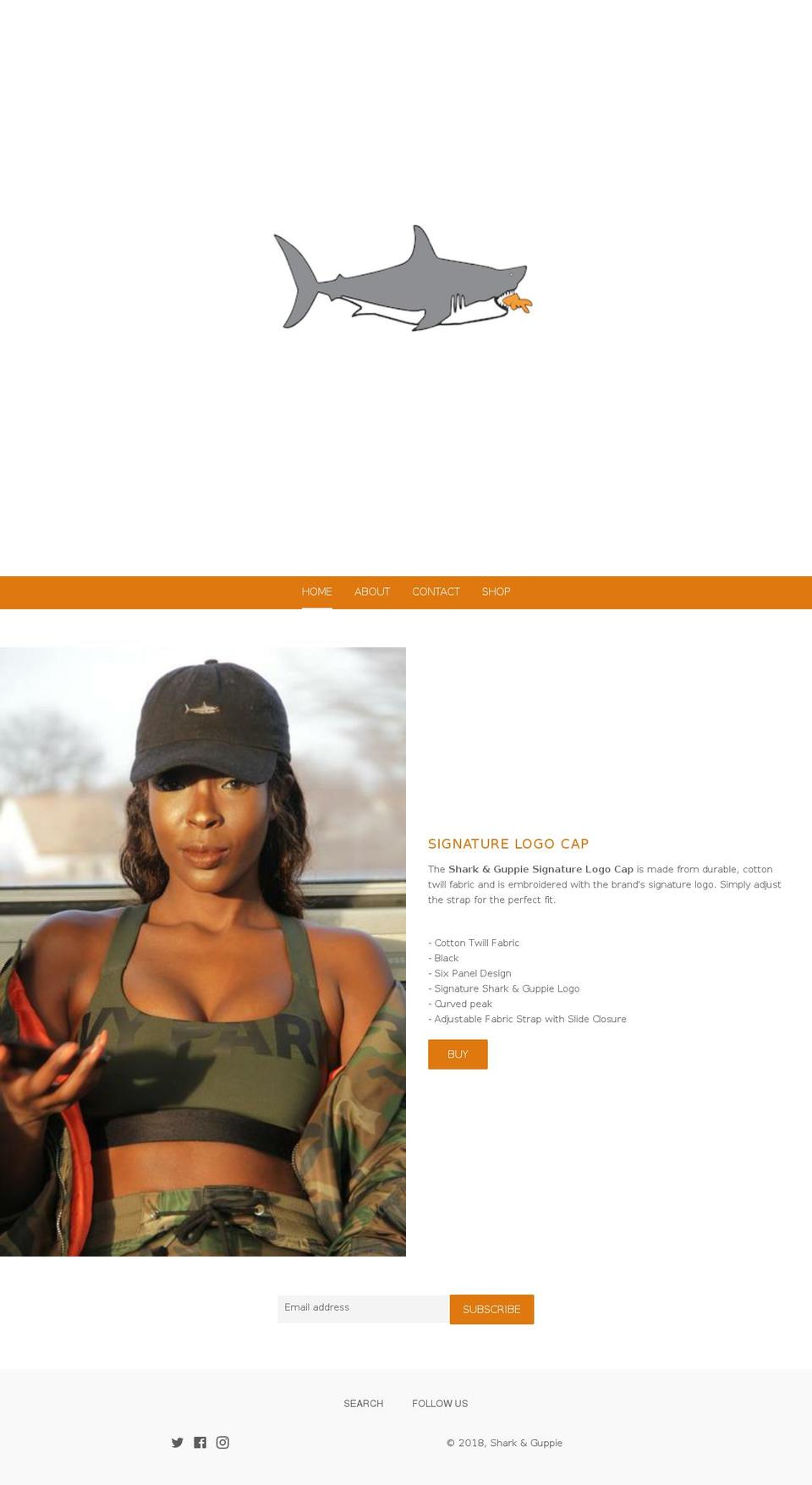 sharkandguppie.com — Shopify storefront screenshot