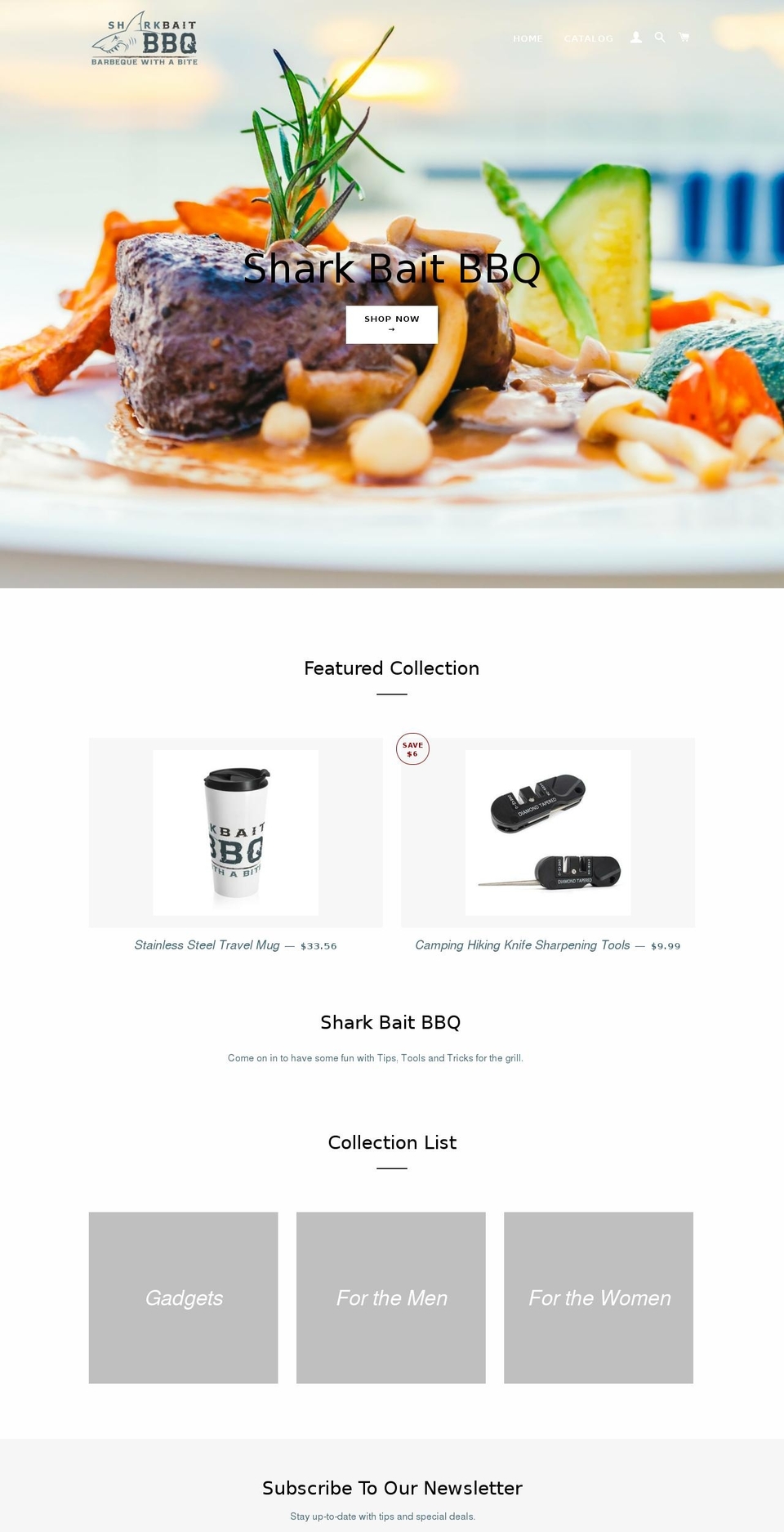 sharkbaitbbq.com — Shopify storefront screenshot
