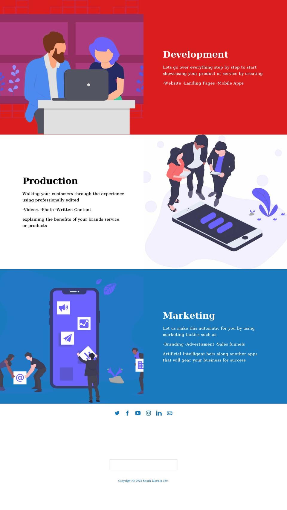 sharkmarket360.com — Shopify storefront screenshot