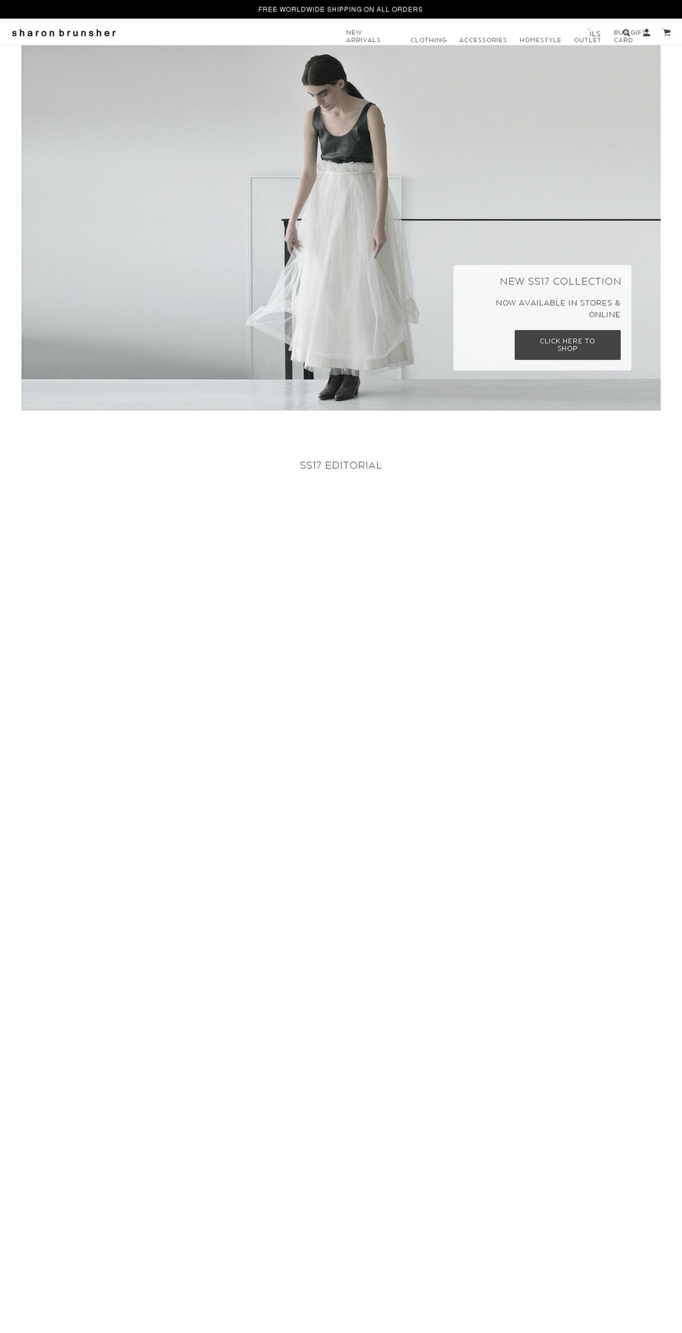 sharonbrunsher.com shopify website screenshot