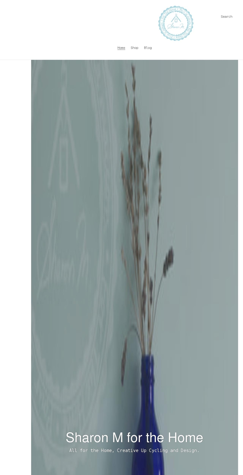 sharonmforthehome.com shopify website screenshot