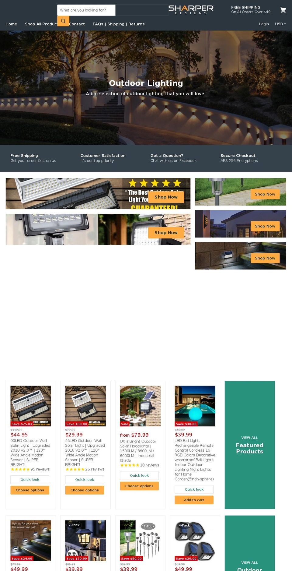 sharperdesigns.net shopify website screenshot