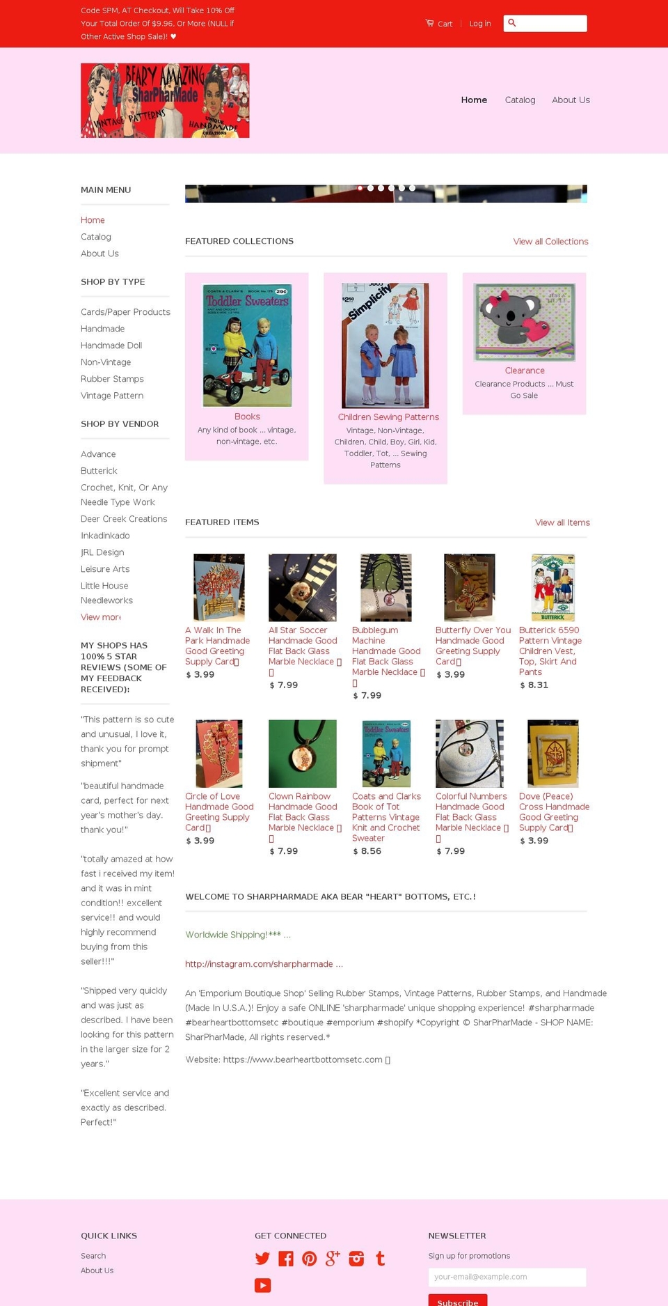 sharpharmade.com shopify website screenshot