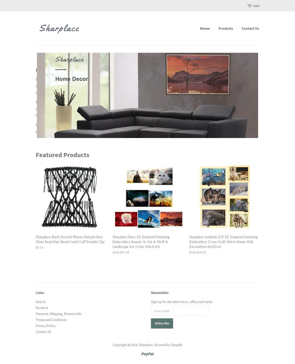 sharplace.com — Shopify storefront screenshot