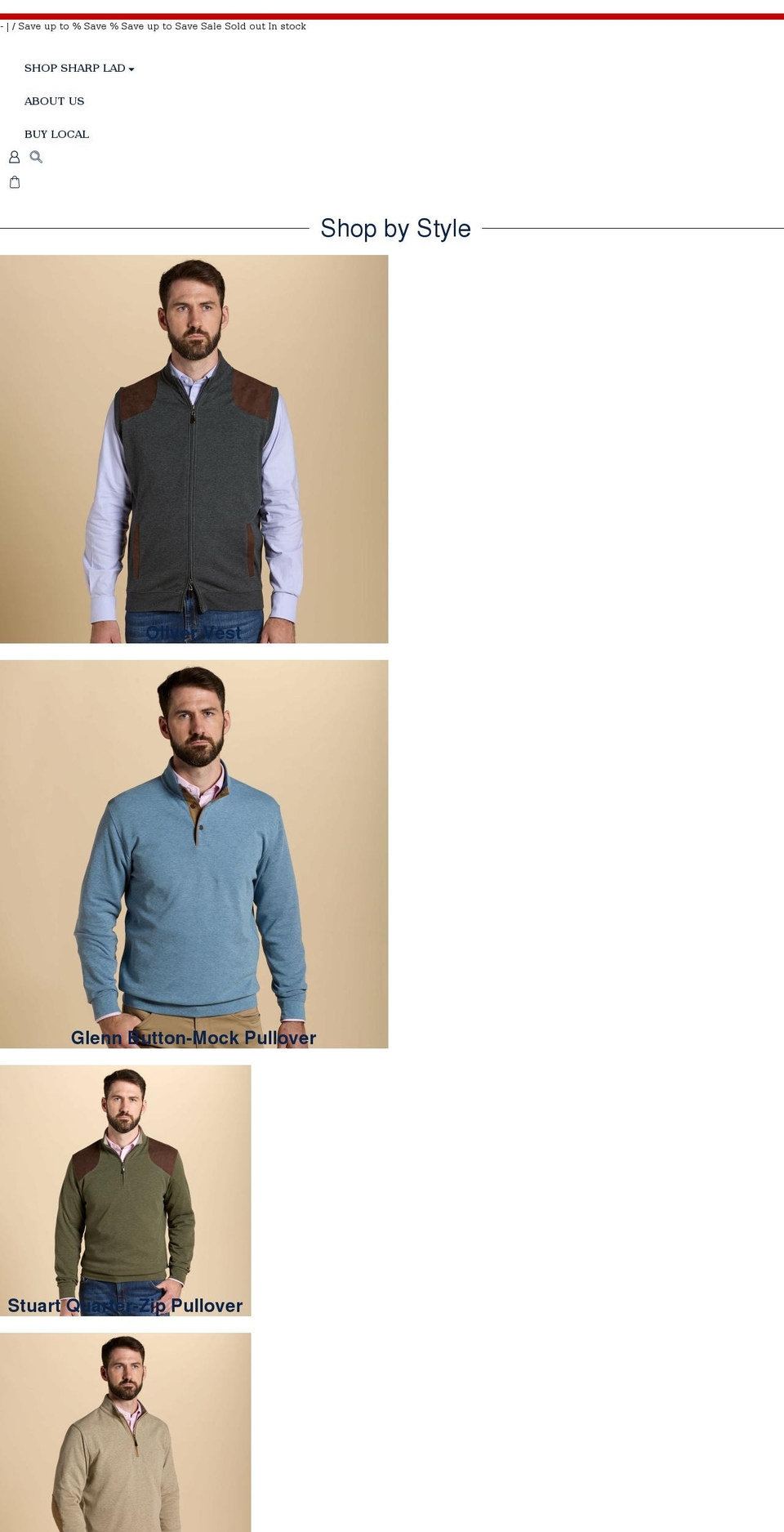 sharplad.com shopify website screenshot