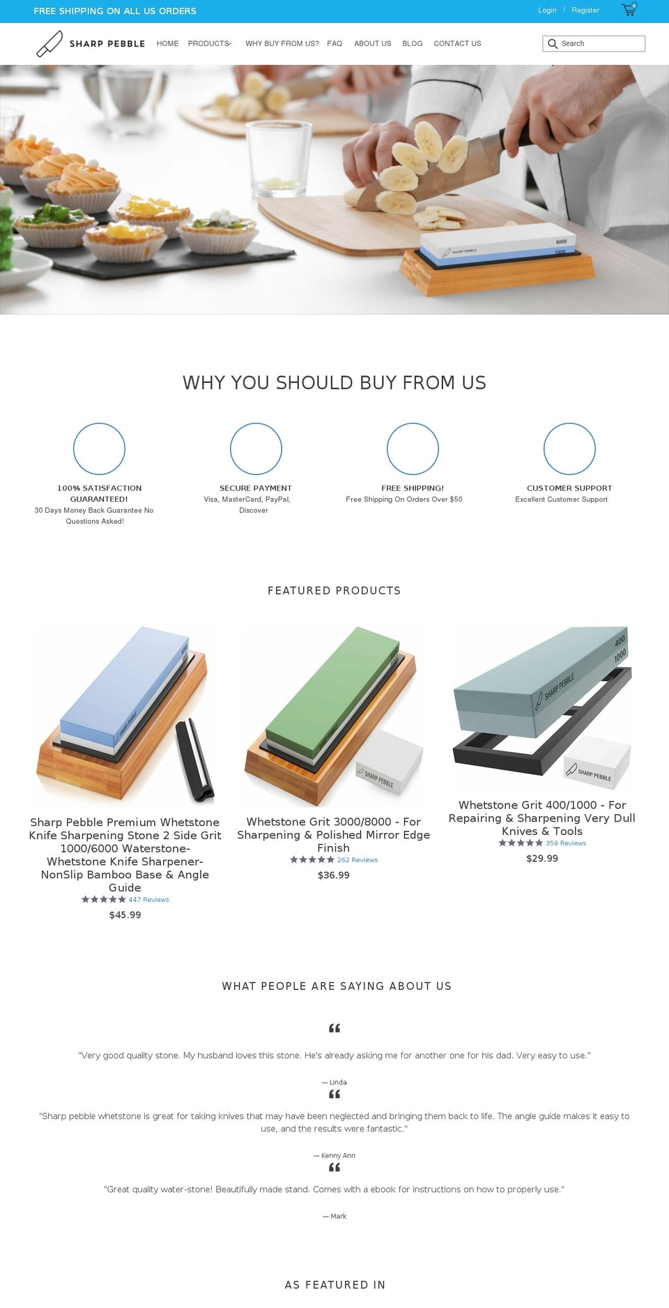 sharppebble.com shopify website screenshot