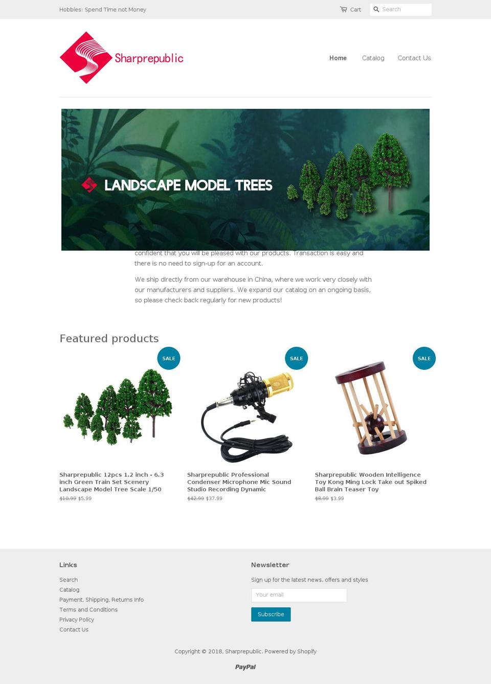 sharprepublic.com — Shopify storefront screenshot