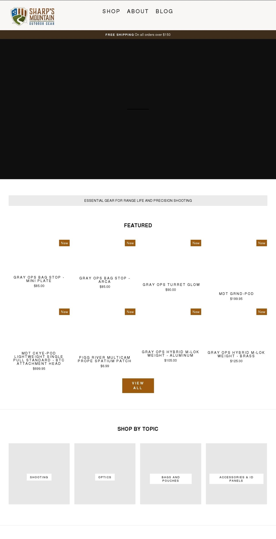 sharpsmountain.com shopify website screenshot