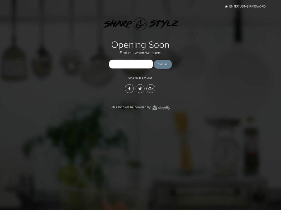 sharpstylz.com shopify website screenshot