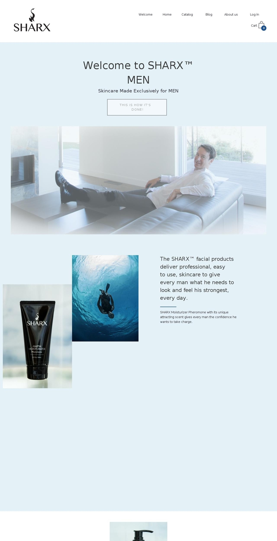 sharxmen.com — Shopify storefront screenshot