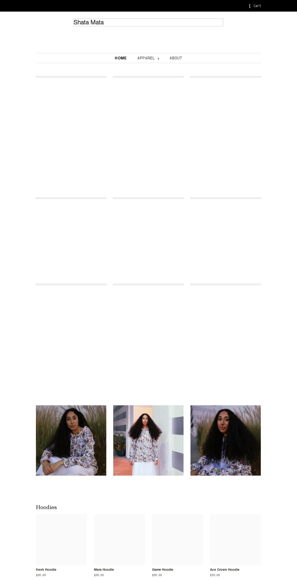 shatamata.com shopify website screenshot
