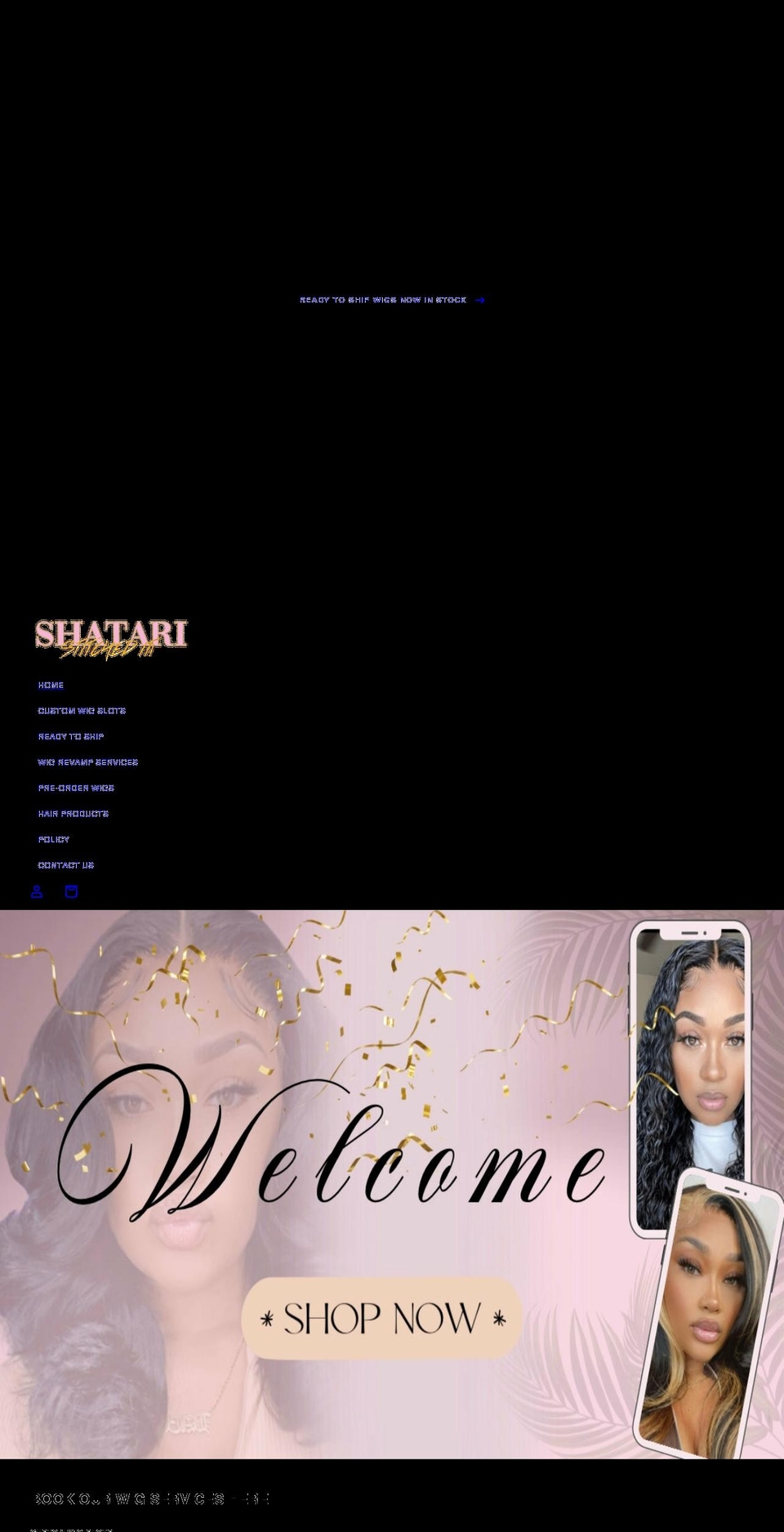 shataristitchedit.com shopify website screenshot