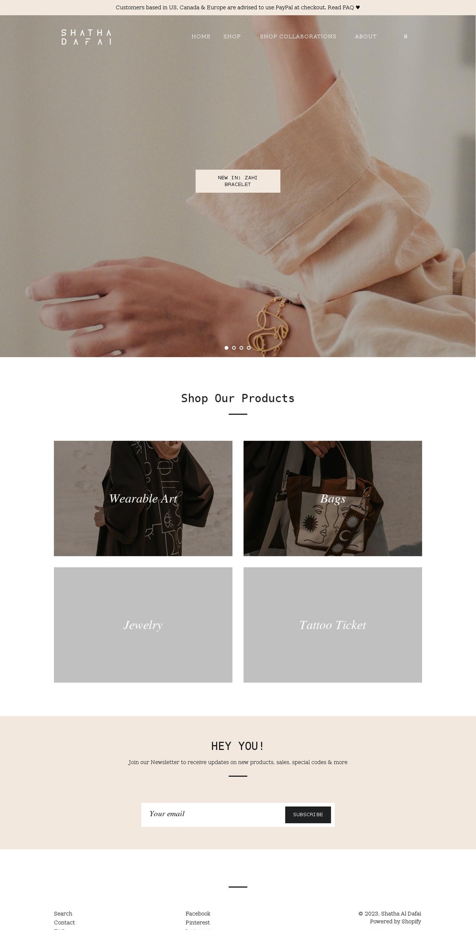 shathadafai.com shopify website screenshot