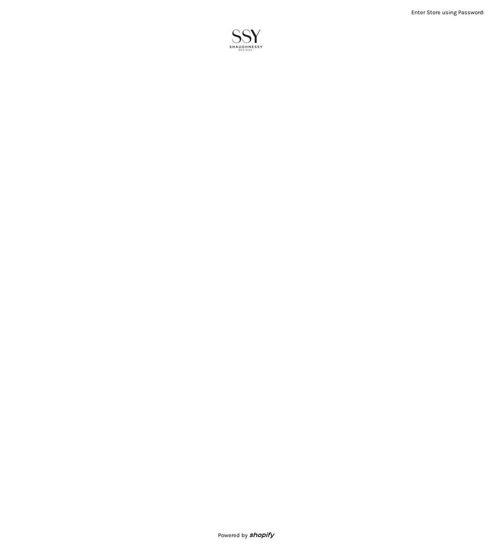 shaughnessydesign.com — Shopify storefront screenshot
