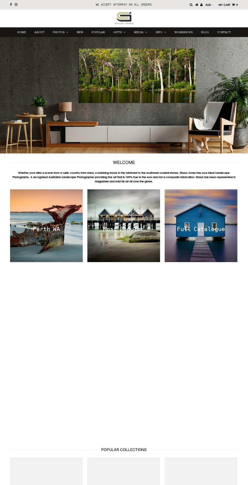 shaunjones.com.au shopify website screenshot