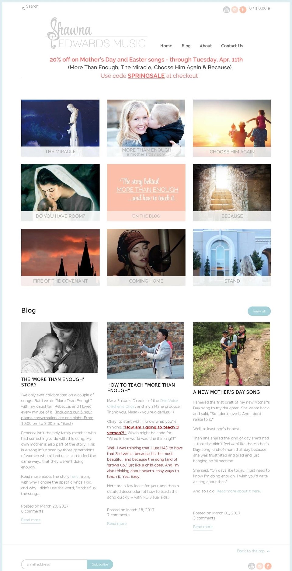 shawnaedwards.com shopify website screenshot