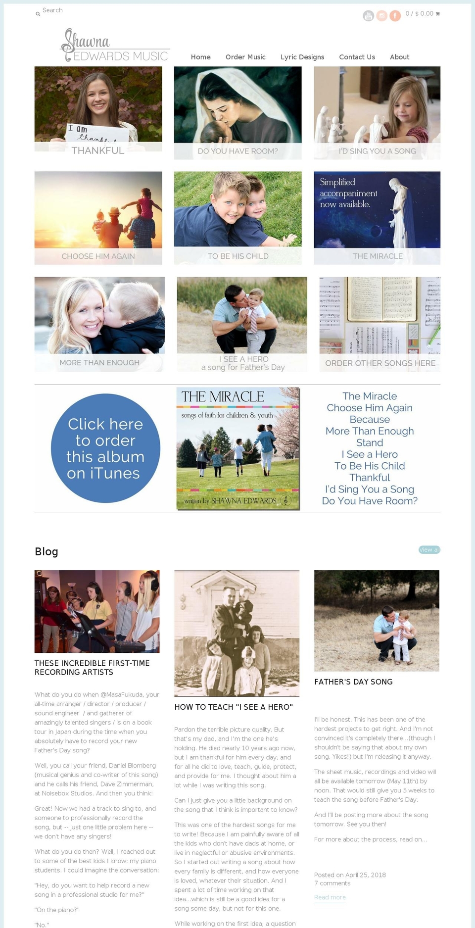 shawnaedwards.org shopify website screenshot