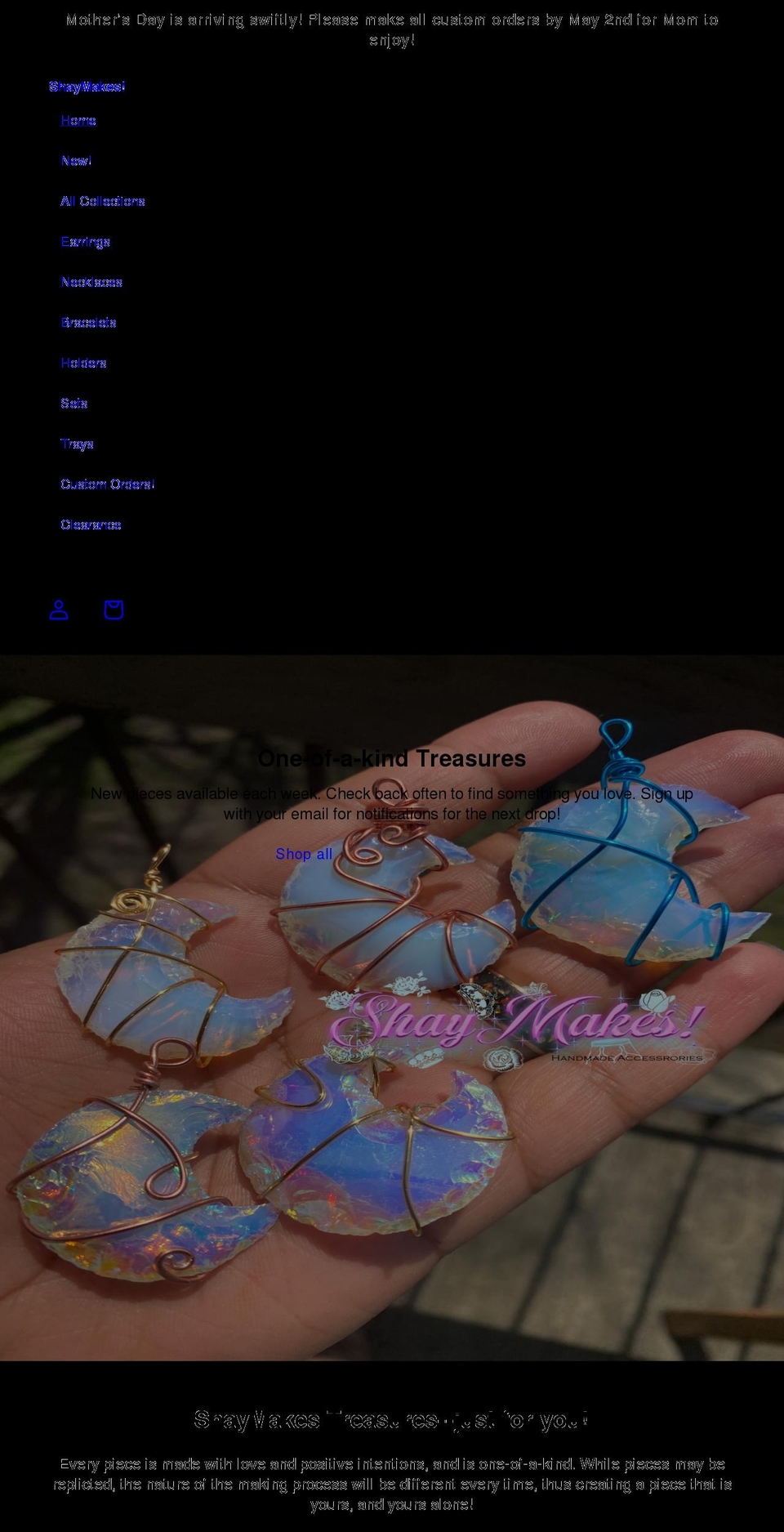 shaymakesit.com shopify website screenshot