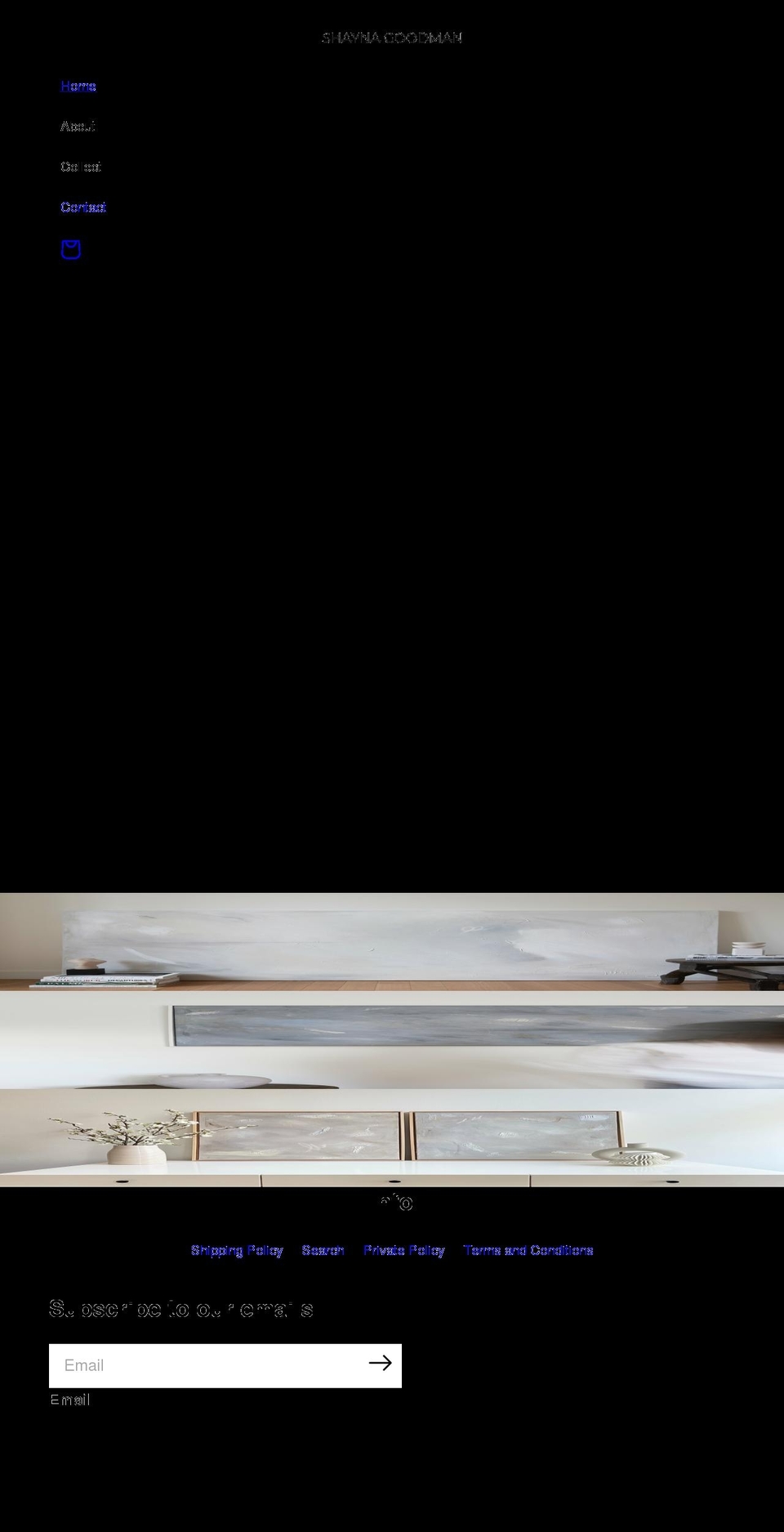 shaynagoodmanart.com shopify website screenshot