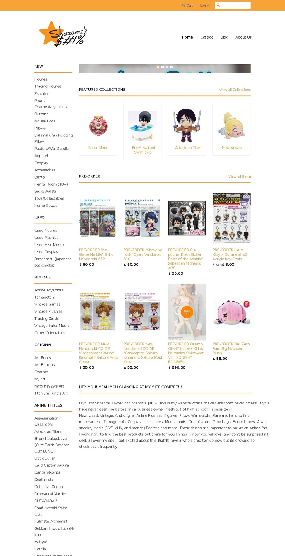 shazamistore.com shopify website screenshot