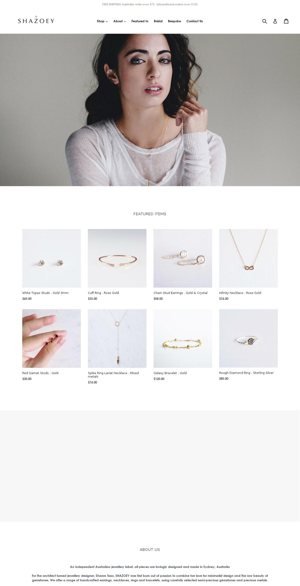 shazoey.com — Shopify storefront screenshot