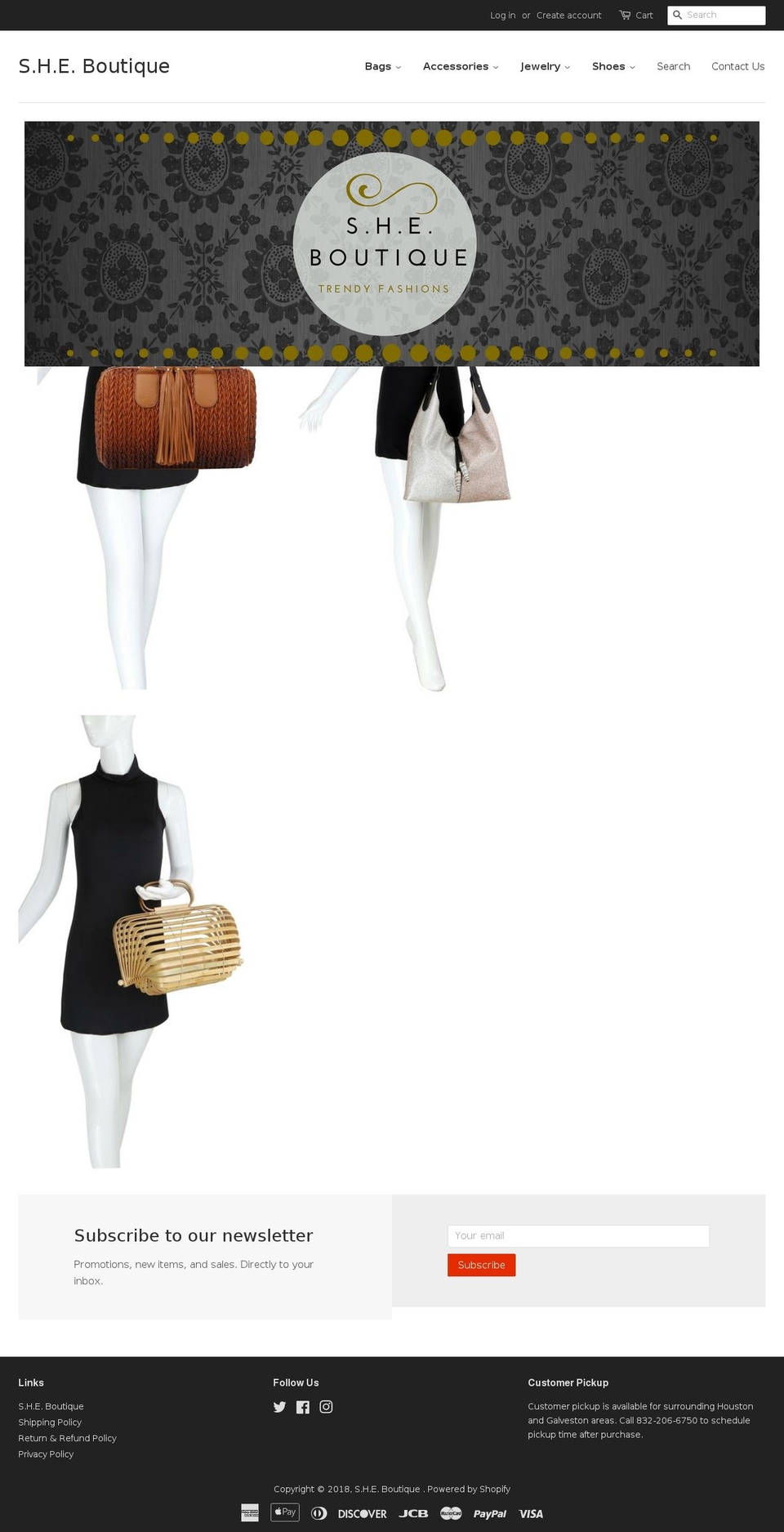 she2boutique.com — Shopify storefront screenshot