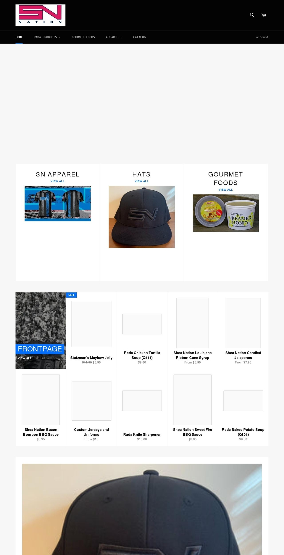 shea-nation.com shopify website screenshot