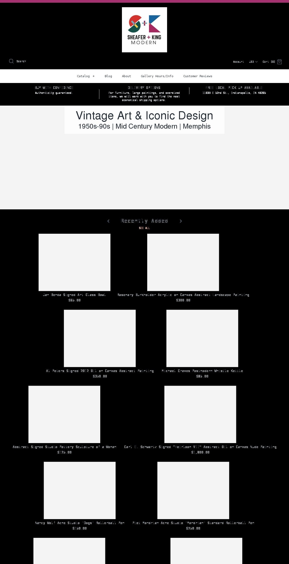 sheaferking.com shopify website screenshot