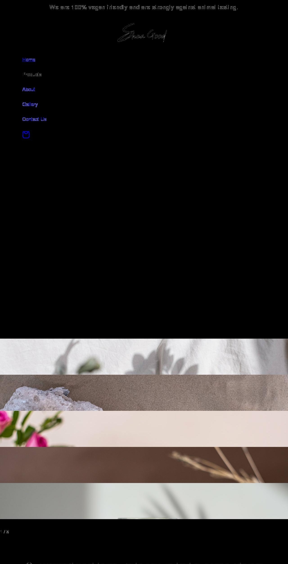 sheagood.com shopify website screenshot