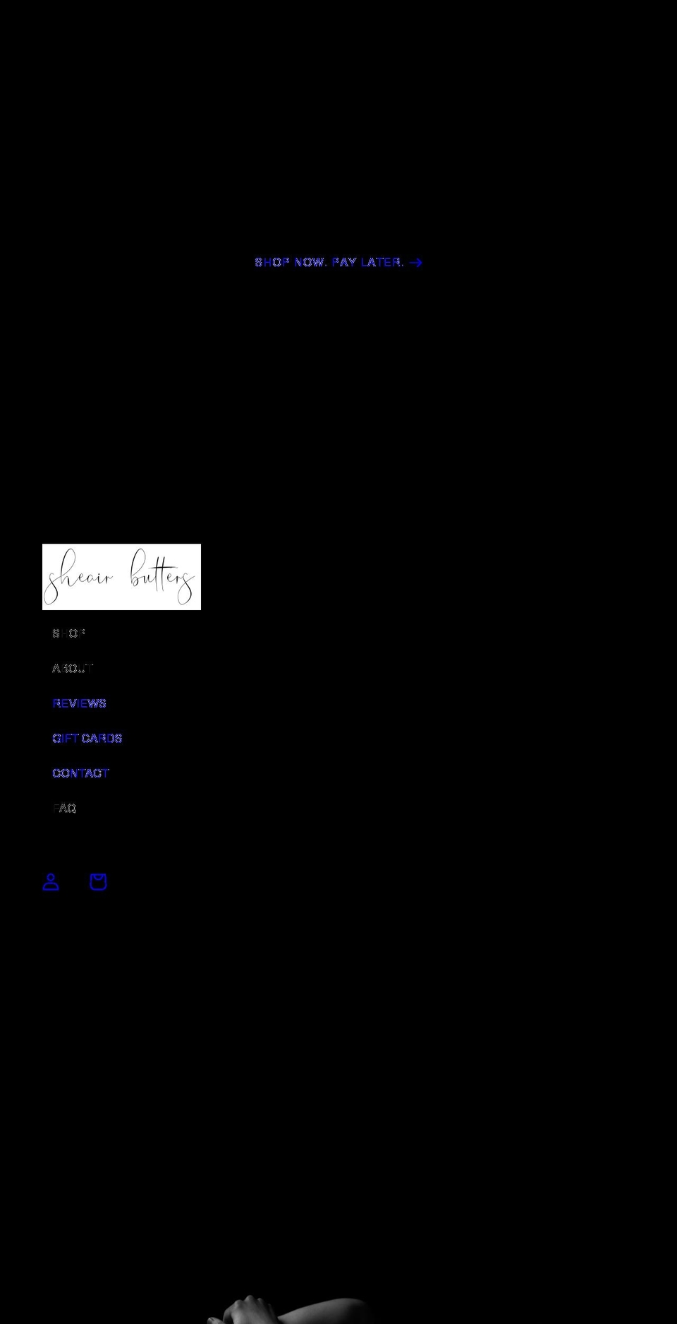 sheairbutters.com — Shopify storefront screenshot