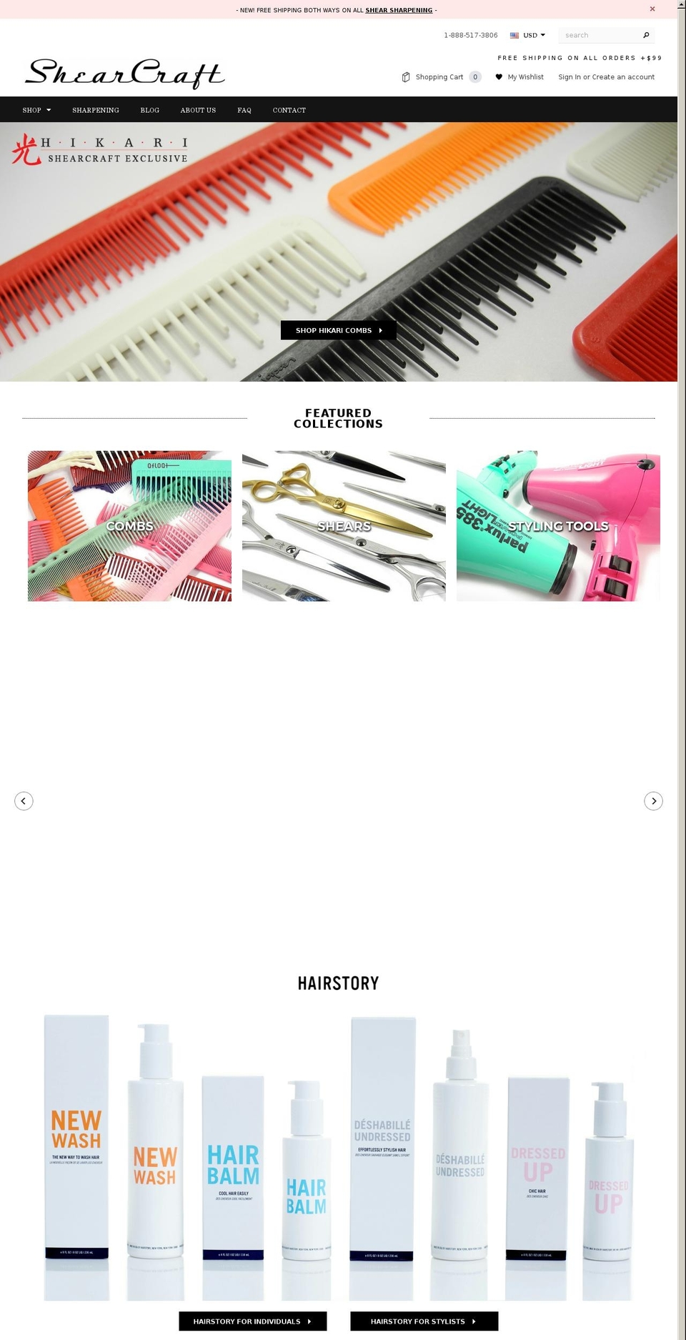 shearcraft.com shopify website screenshot