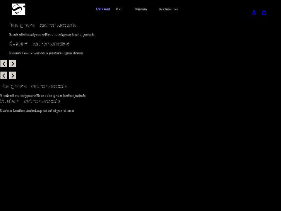 shearlingleather.com shopify website screenshot