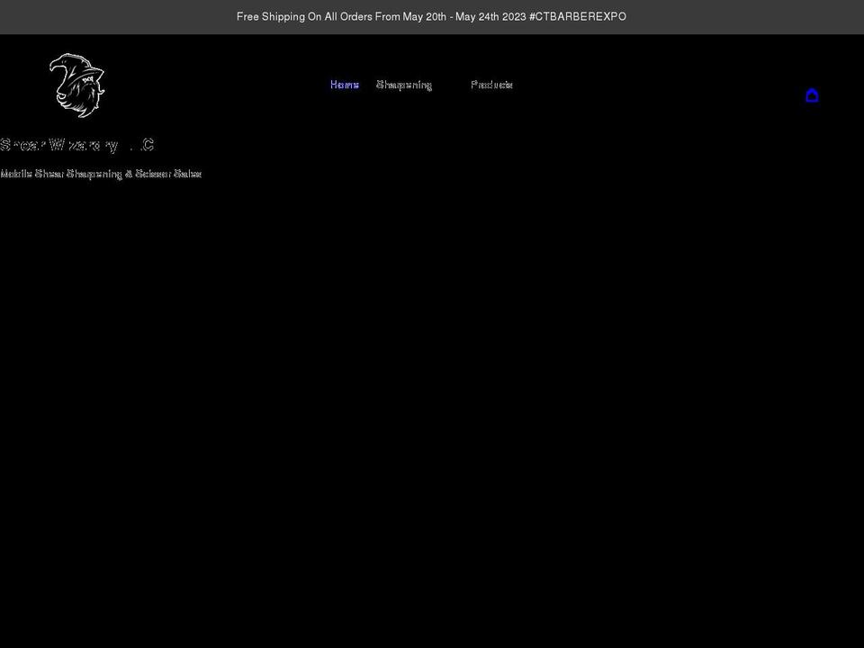 shearwizardryus.com shopify website screenshot