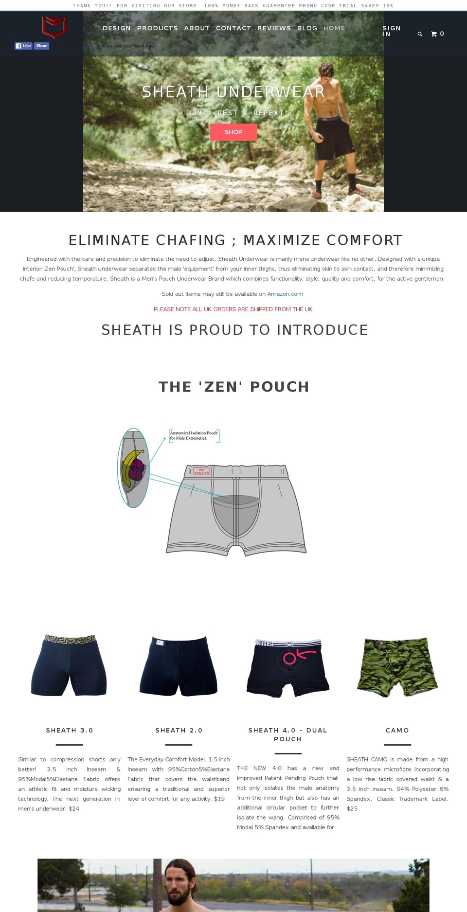 Impulse Shopify theme site example sheath-underwear.myshopify.com