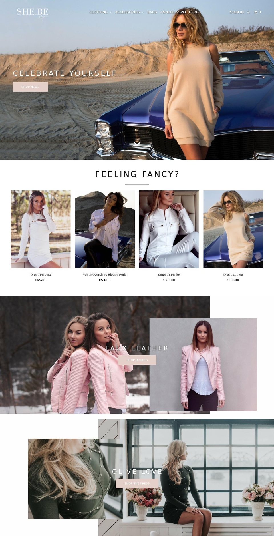 shebestyle.com — Shopify storefront screenshot