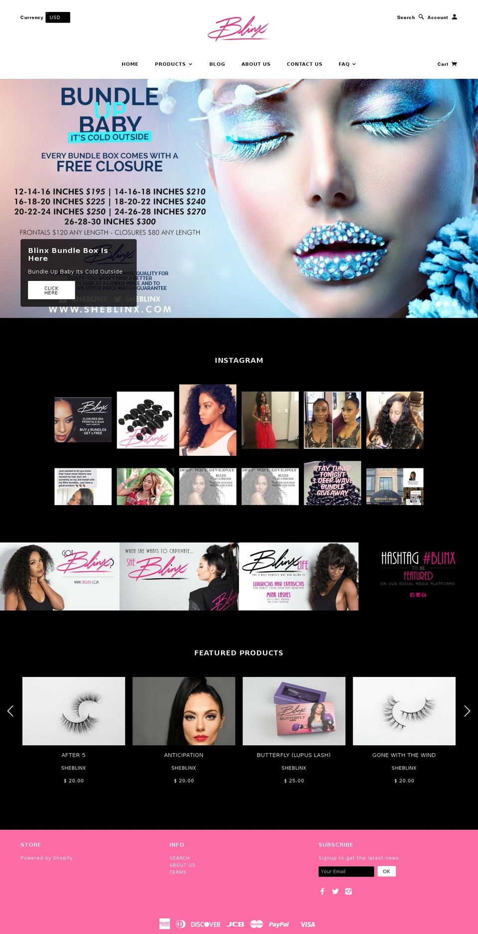 sheblinx.com shopify website screenshot