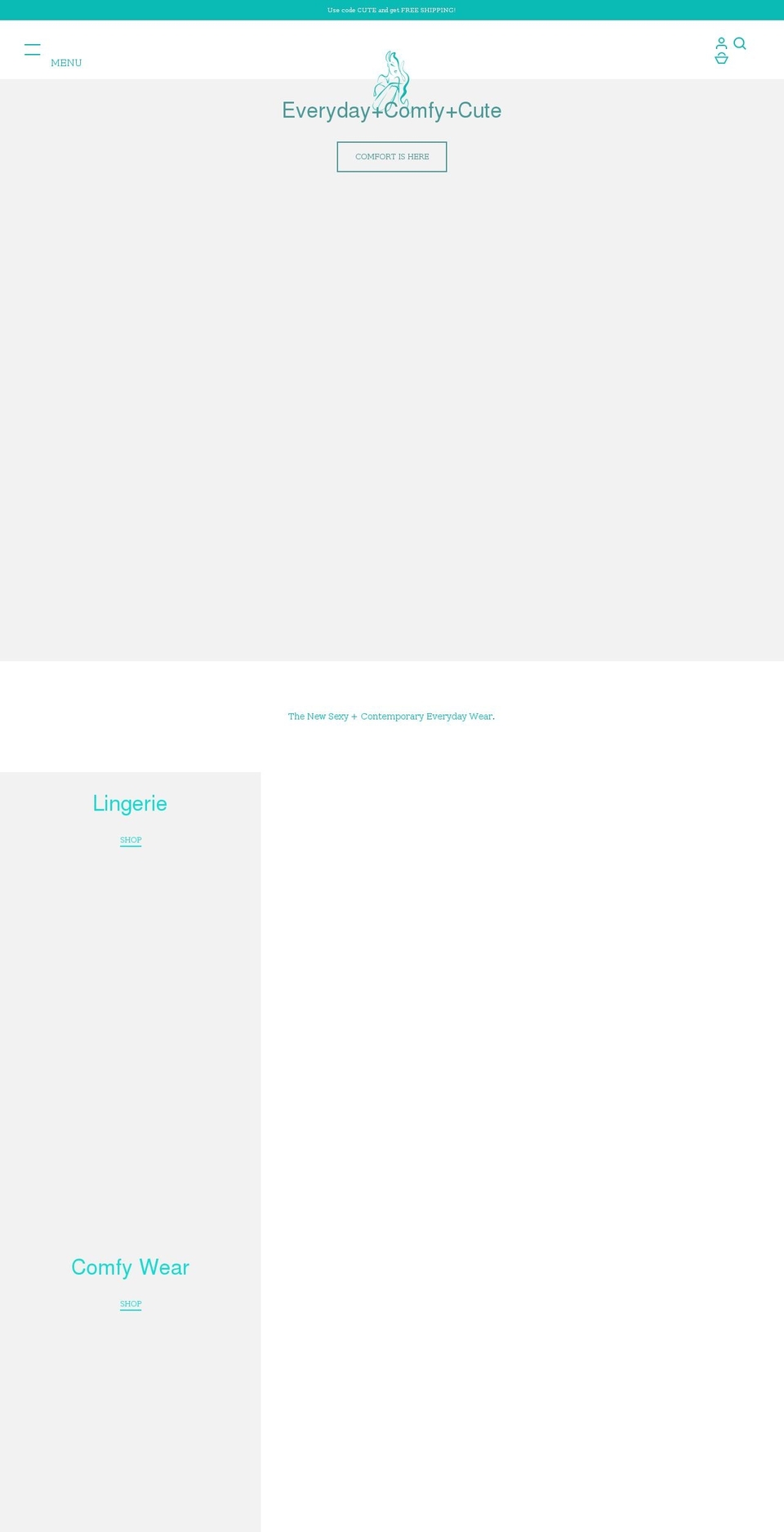 shecute.net shopify website screenshot