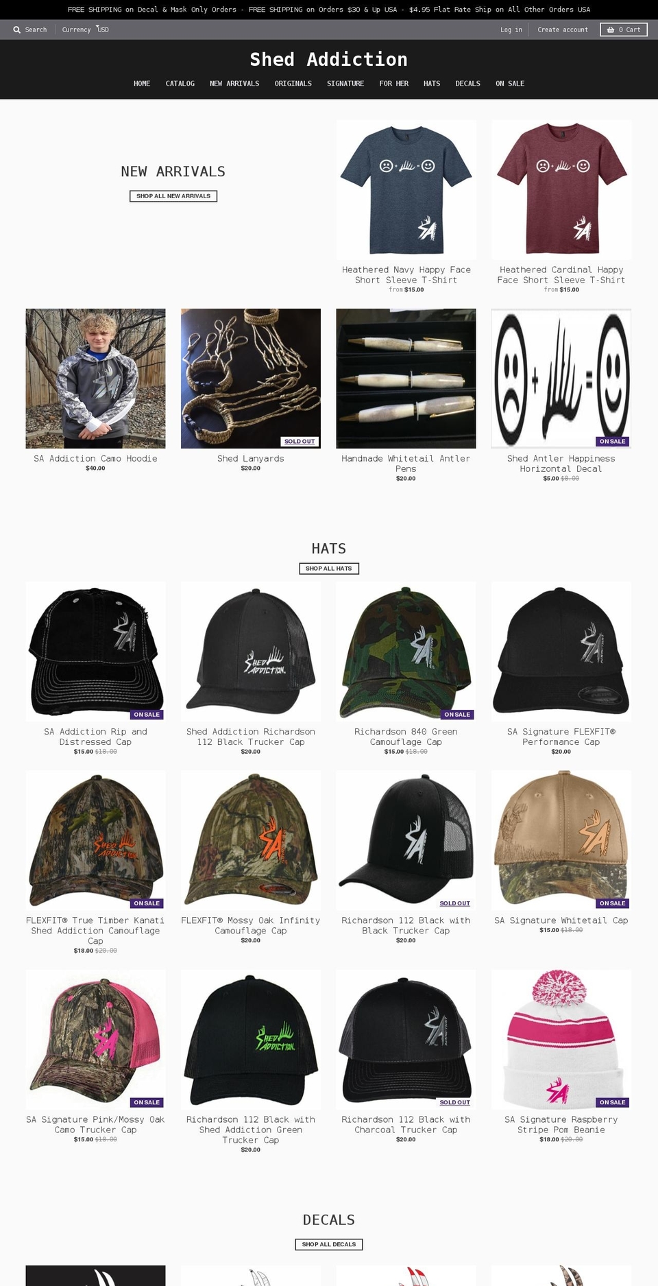 shedaddiction.com shopify website screenshot
