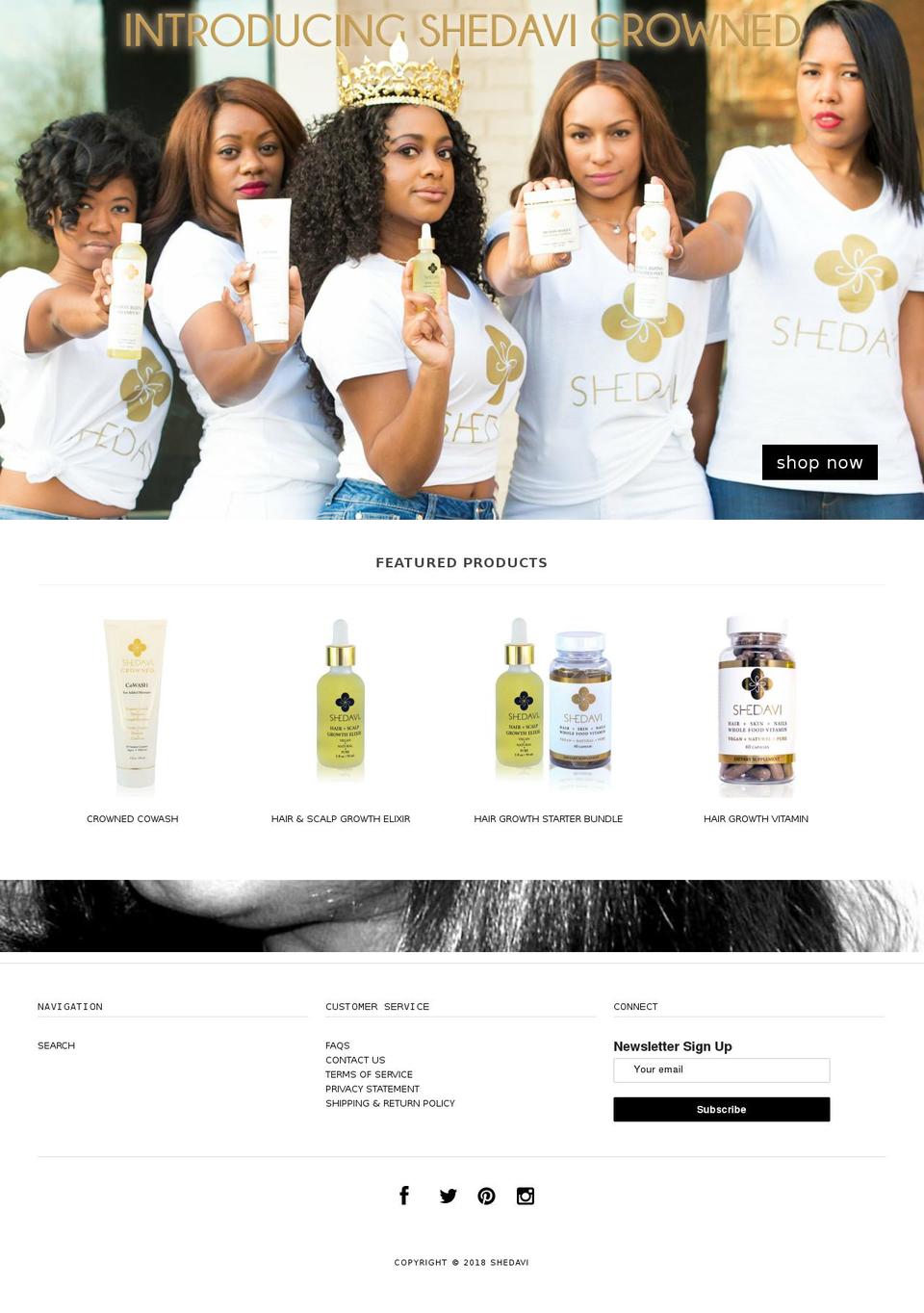 shedavi.com — Shopify storefront screenshot