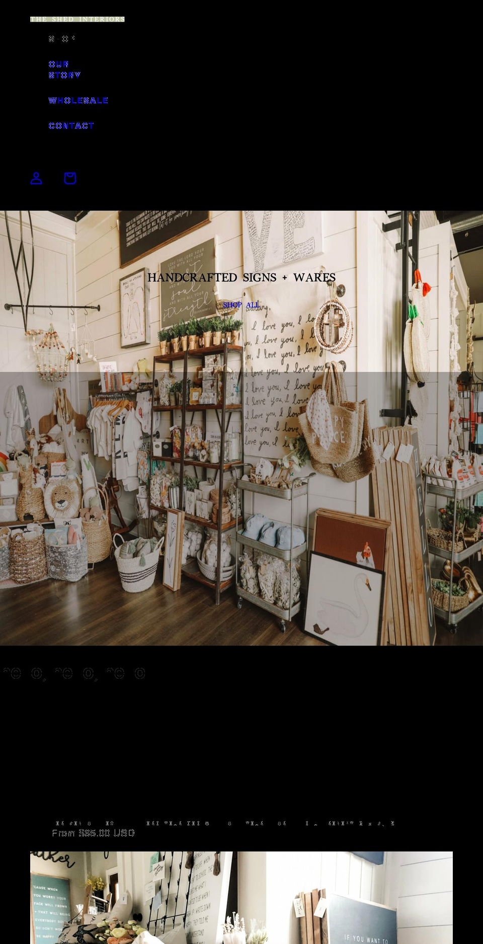 Basis Shopify theme site example shedinteriors.com