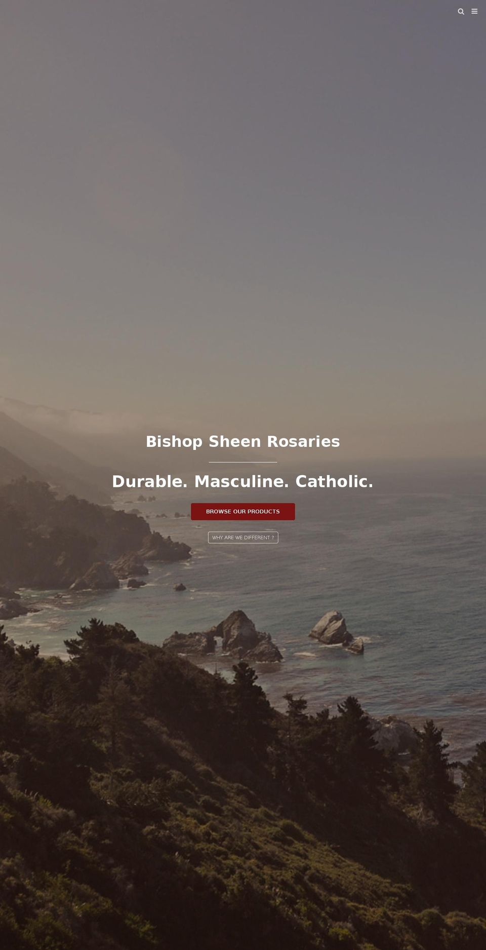 sheenrosaries.com shopify website screenshot