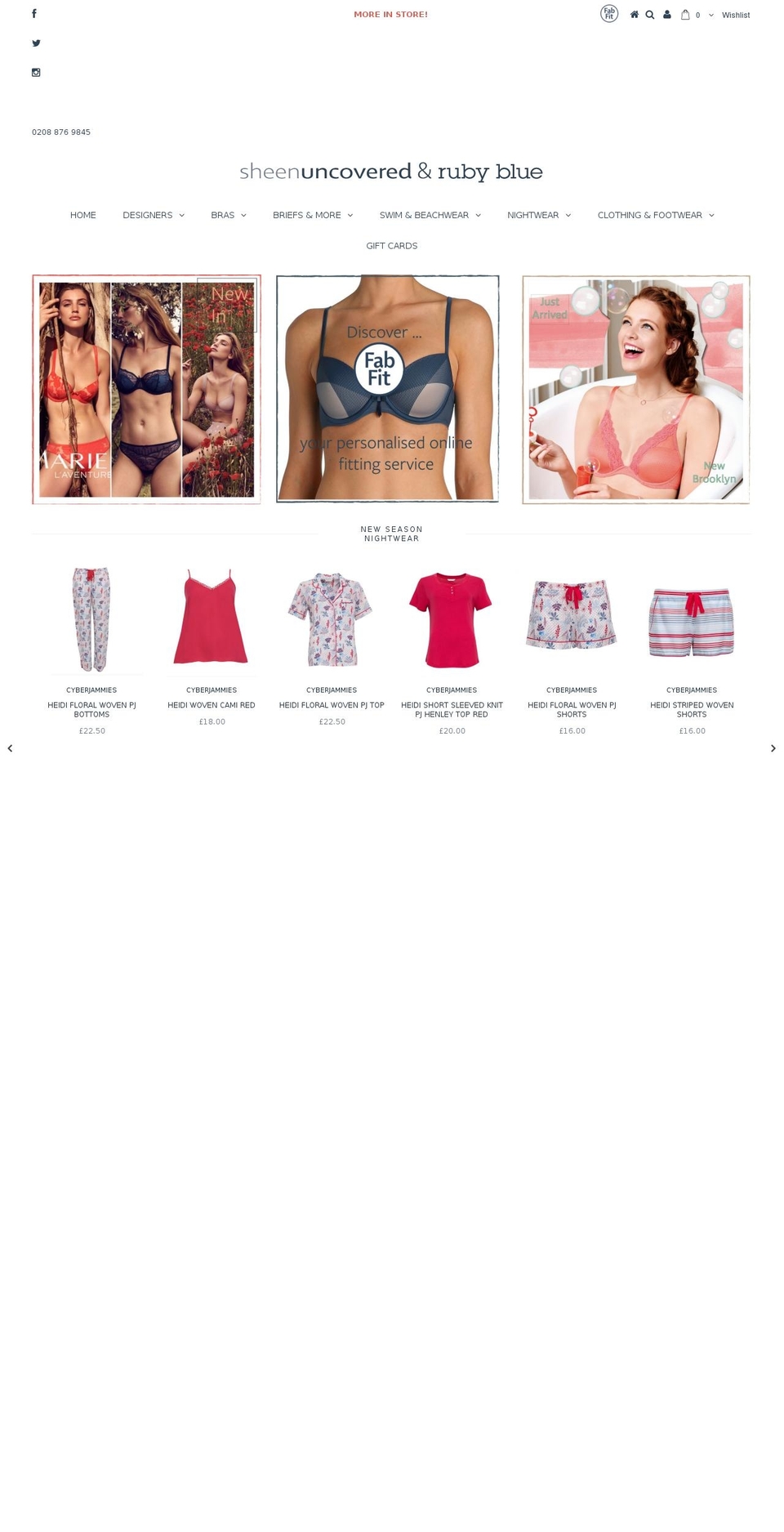 sheenuncovered.co.uk shopify website screenshot