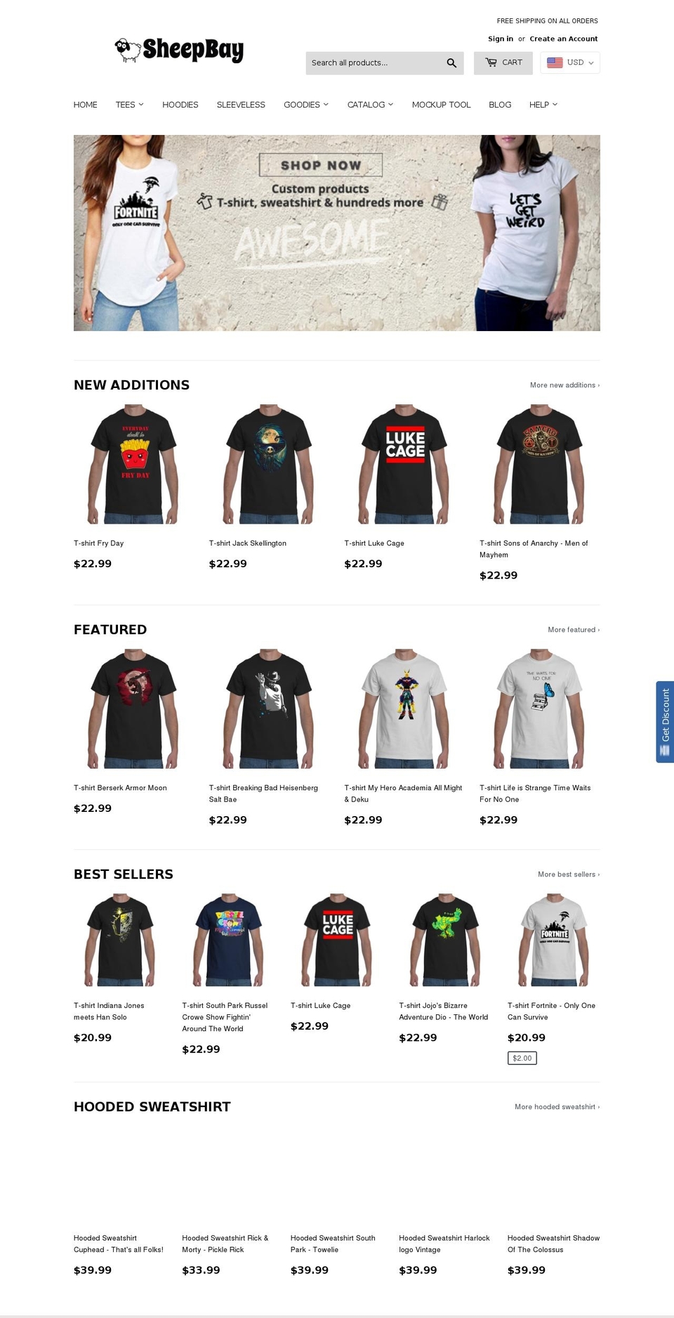 sheepbay.com — Shopify storefront screenshot
