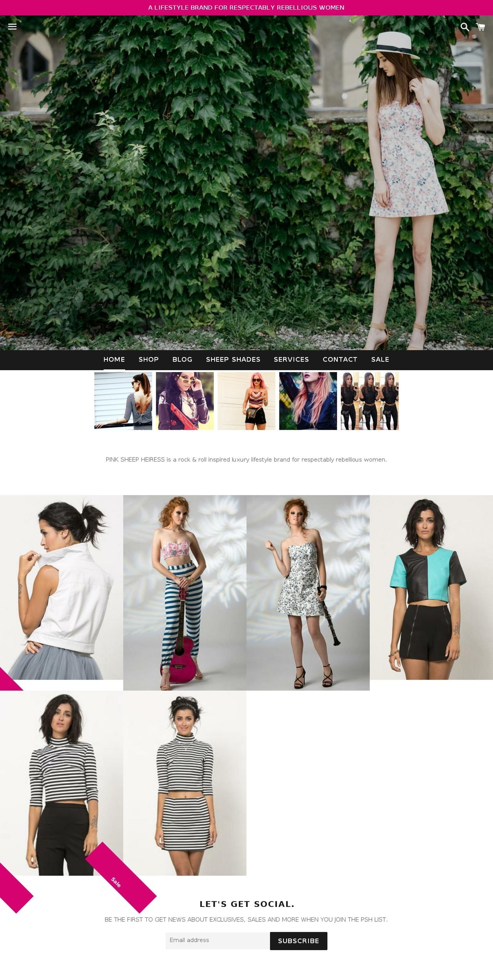 sheepshades.com — Shopify storefront screenshot