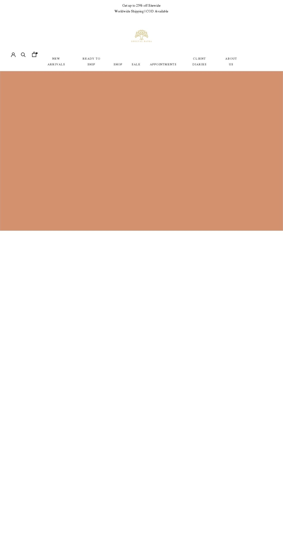 sheetalbatra.com shopify website screenshot