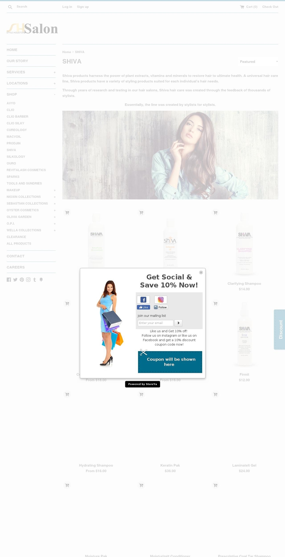 sheevahair.com — Shopify storefront screenshot